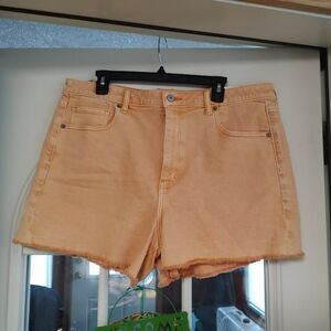 New American Eagle Stretch Mom Shorts Size Women's 18 34W